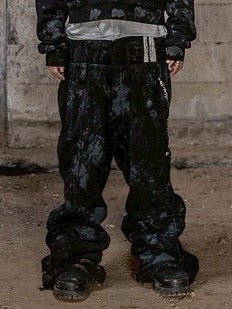 【roaringrad】Dirty Double Waist Sweat Pants