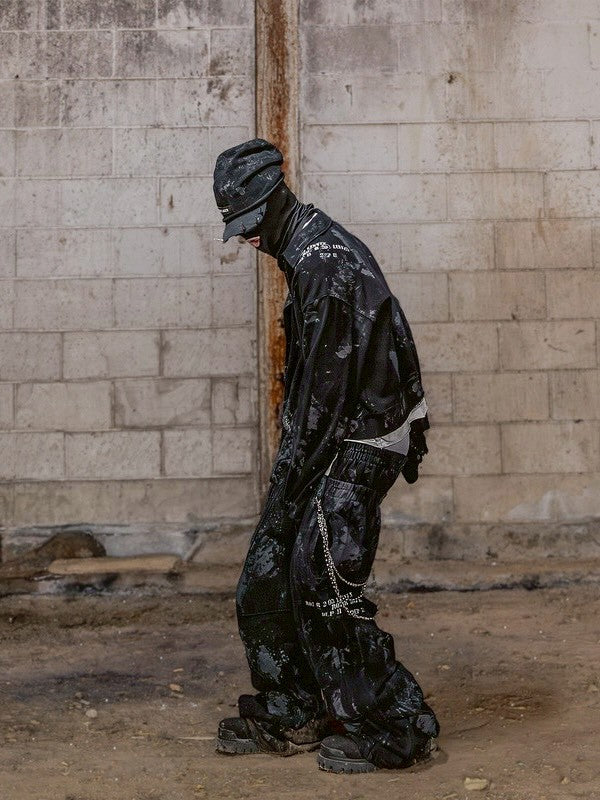 【roaringrad】Dirty Double Waist Sweat Pants