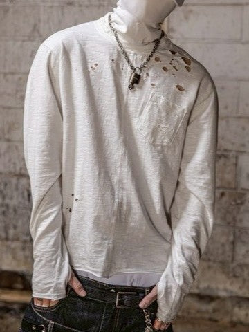 【roaringrad】Slub Distressed Long Sleeve