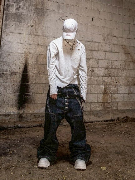 【roaringrad】Slub Distressed Long Sleeve