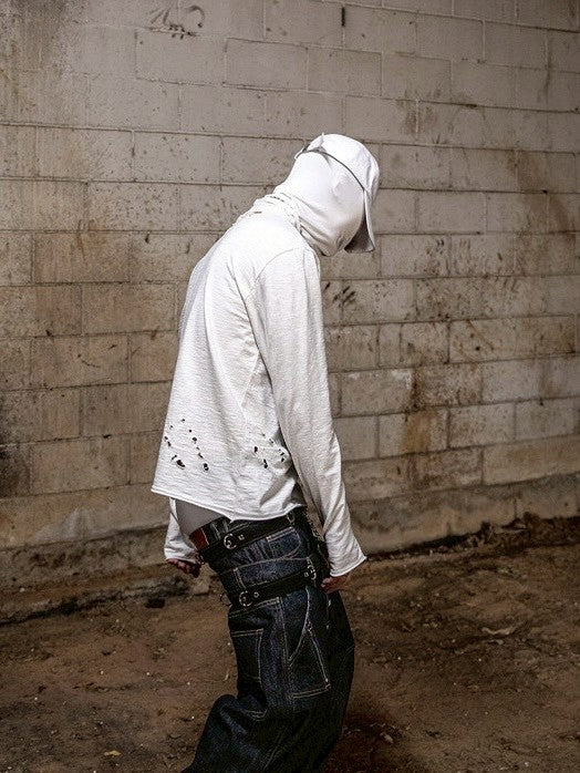 【roaringrad】Slub Distressed Long Sleeve