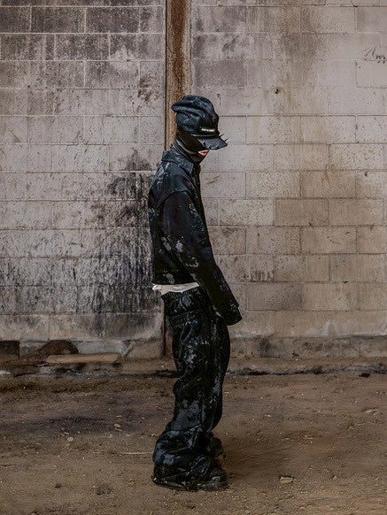 【roaringrad】Dirty Double Waist Sweat Pants