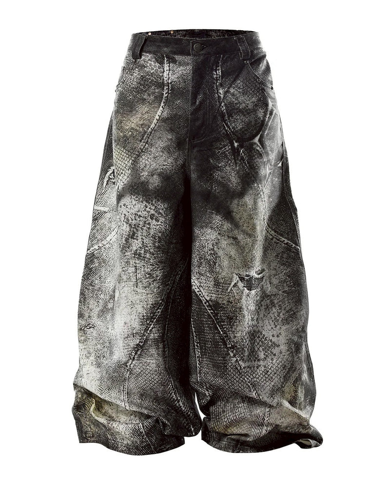 【seronine】Failed Mimicry Lowerform Denim Pants