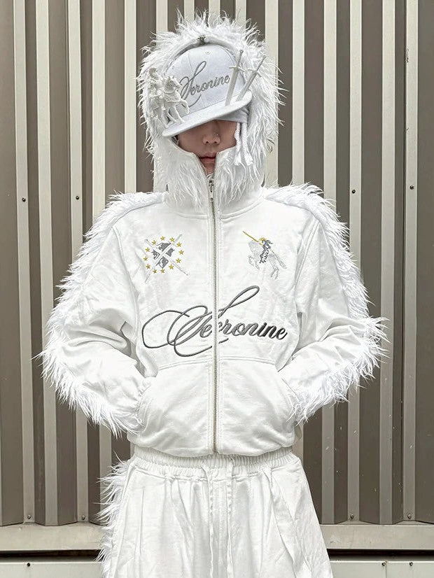 【seronine】Whiteout Form Mohawk Fleece Trim Set(Hoodzip)