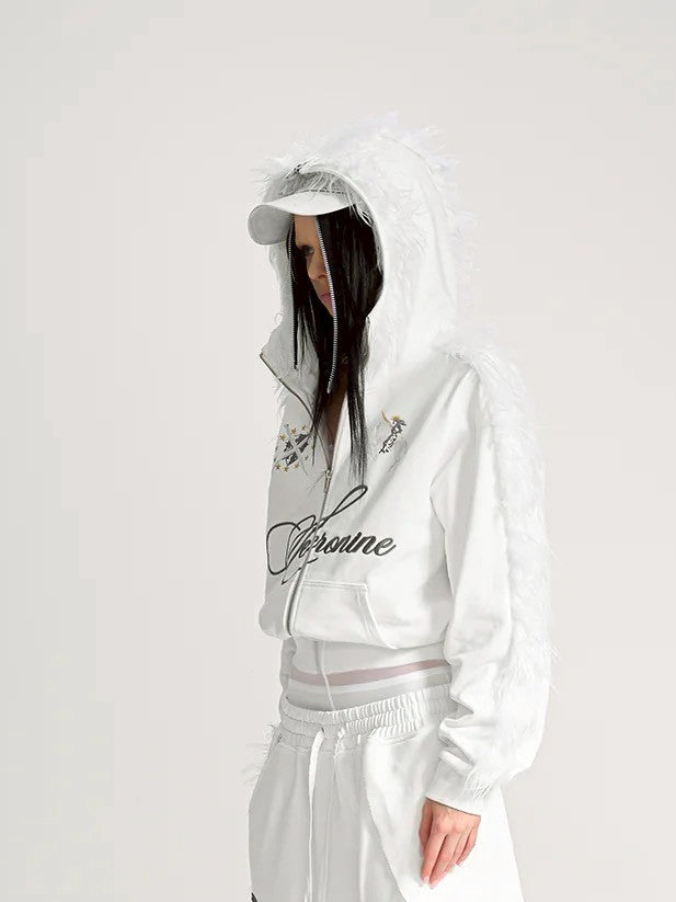 【seronine】Whiteout Form Mohawk Fleece Trim Set(Hoodzip)