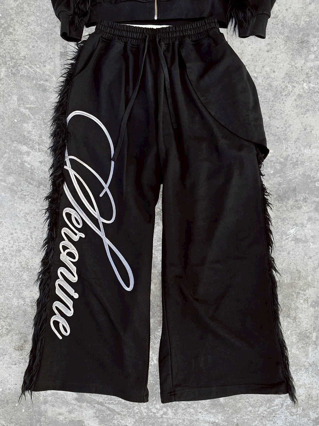 【seronine】Midnight Form Mohawk Fleece Trim Set(Pants)