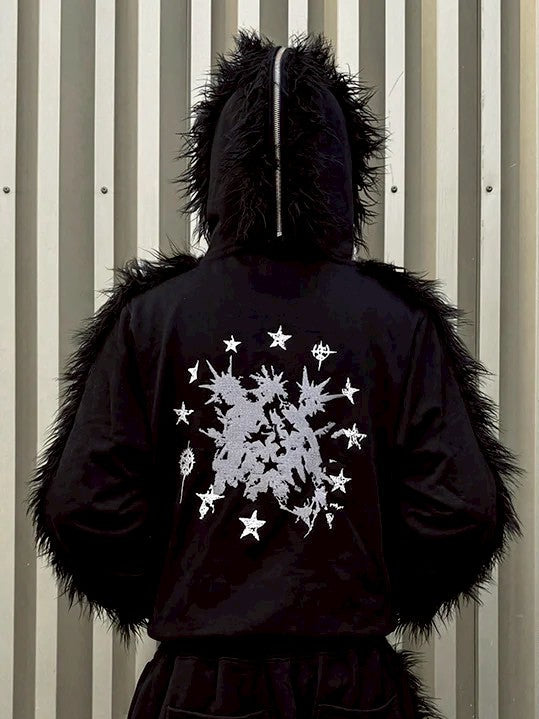 【seronine】Midnight Form Mohawk Fleece Trim Set(Hoodzip)