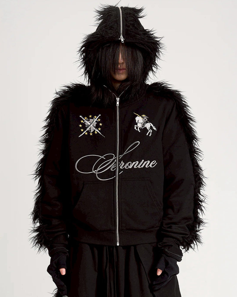 【seronine】Midnight Form Mohawk Fleece Trim Set(Hoodzip)