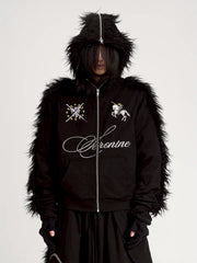 【seronine】Midnight Form Mohawk Fleece Trim Set(Hoodzip)