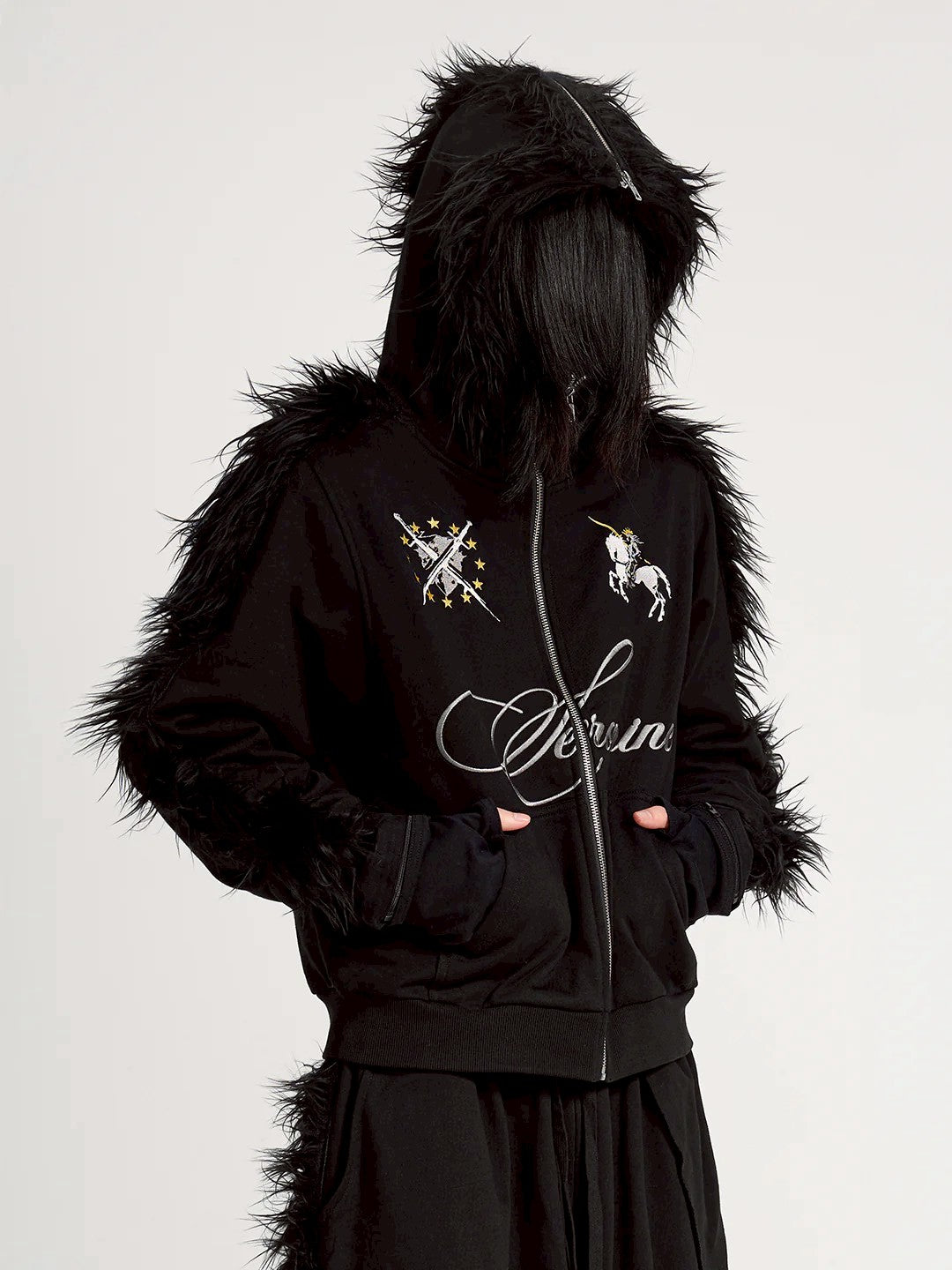 【seronine】Midnight Form Mohawk Fleece Trim Set(Hoodzip)