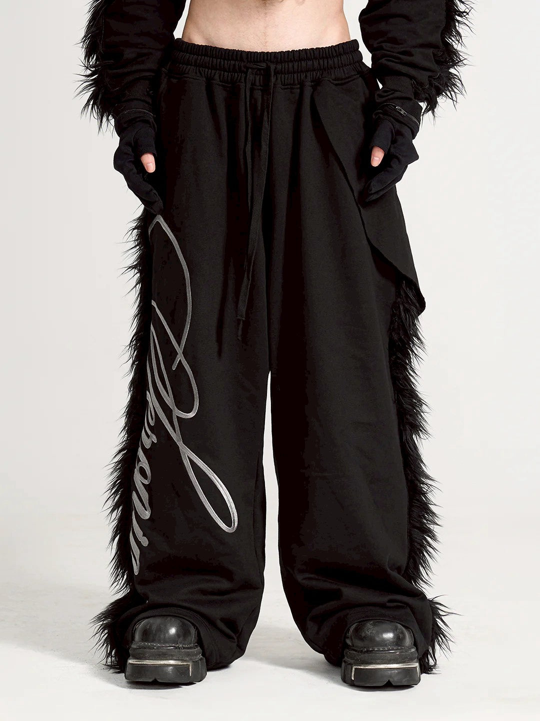 【seronine】Midnight Form Mohawk Fleece Trim Set(Pants)