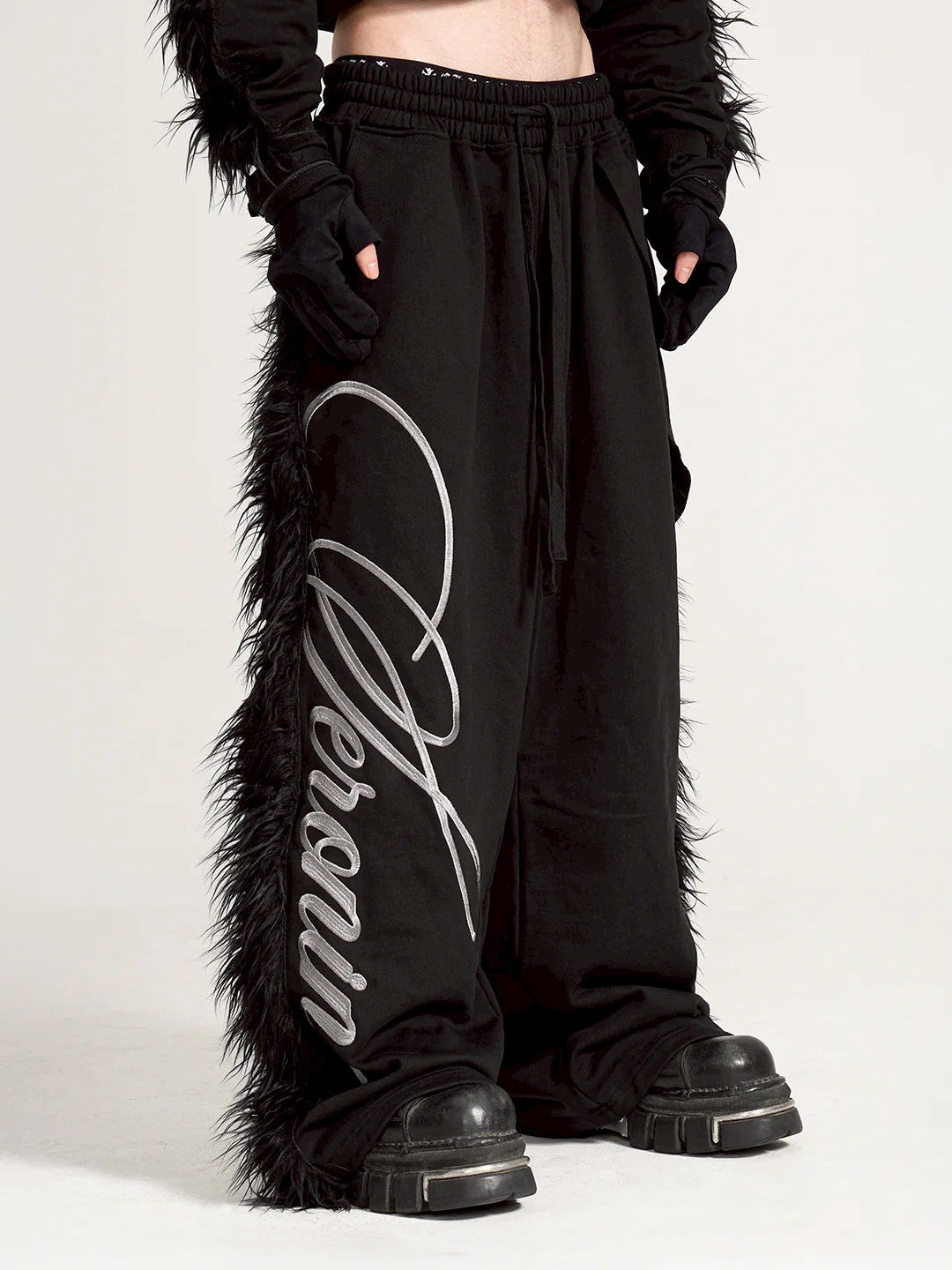 【seronine】Midnight Form Mohawk Fleece Trim Set(Pants)