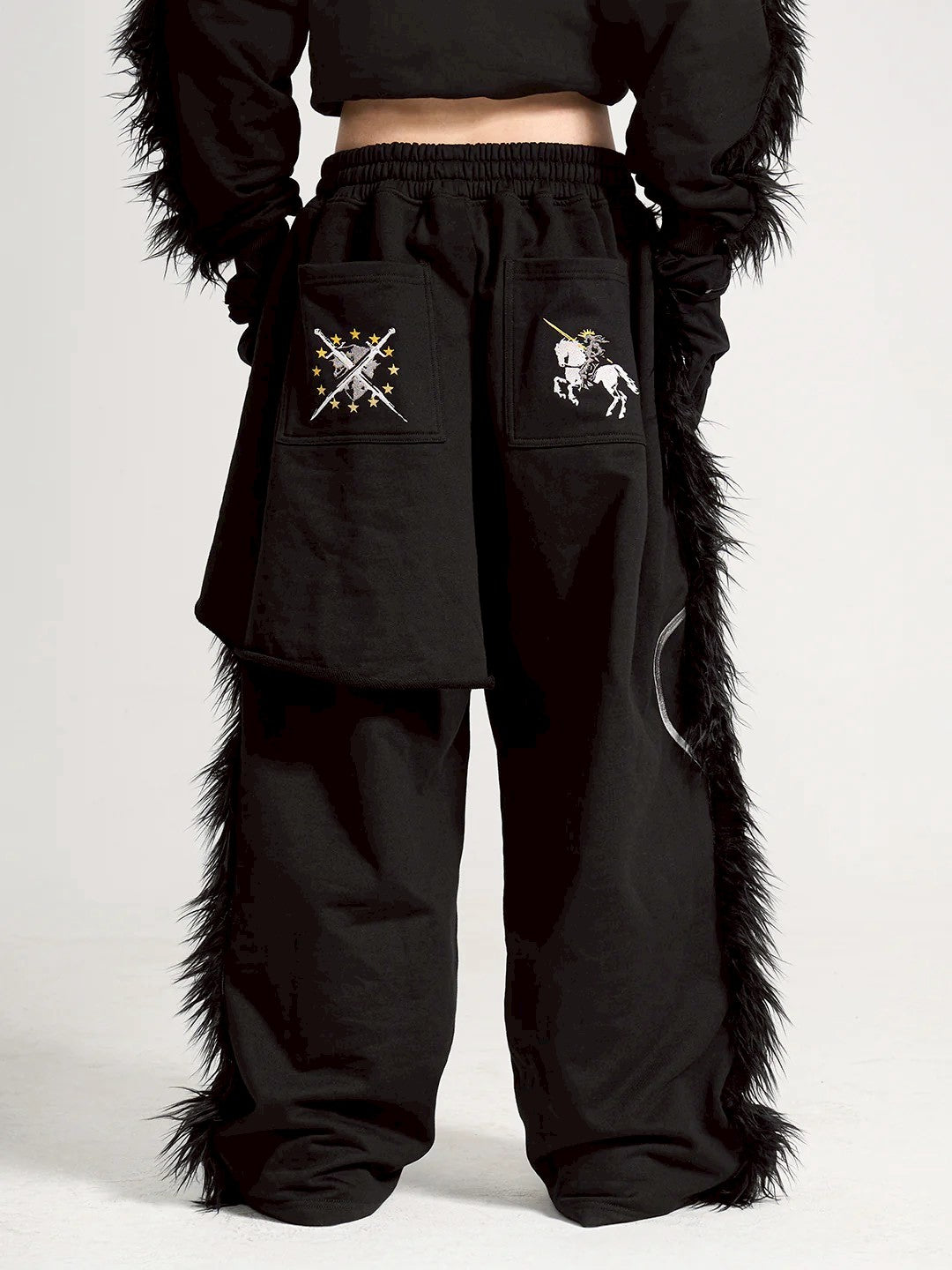 【seronine】Midnight Form Mohawk Fleece Trim Set(Pants)