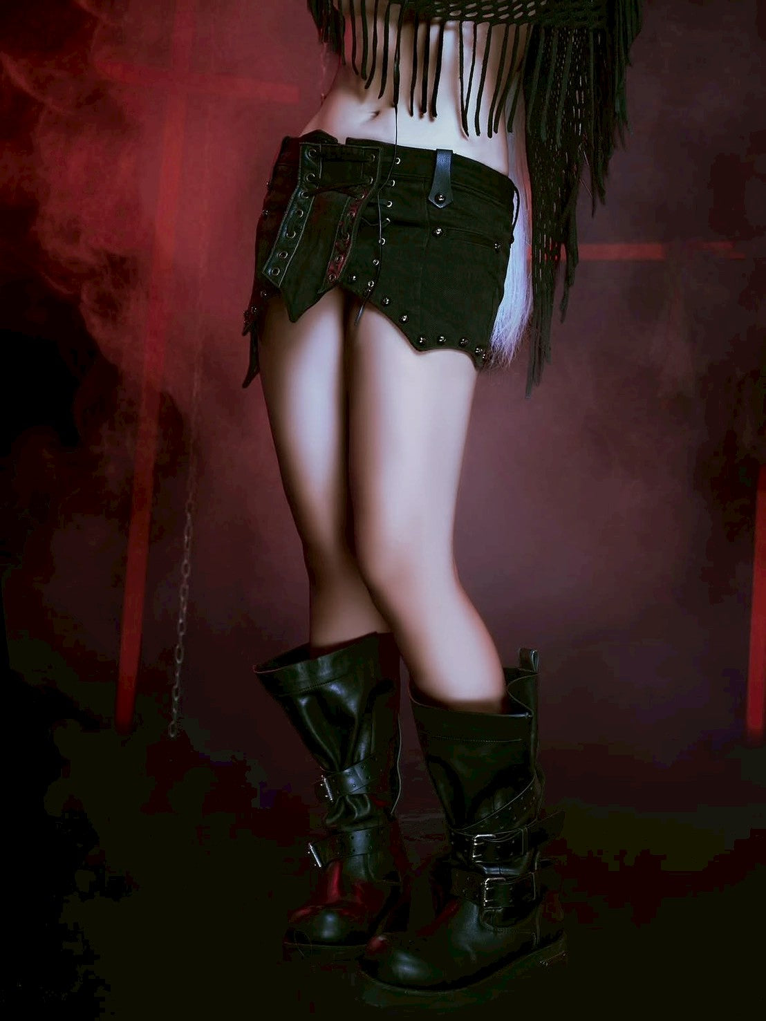 【villeiment】CRUSADE SASH MINI-SKIRT