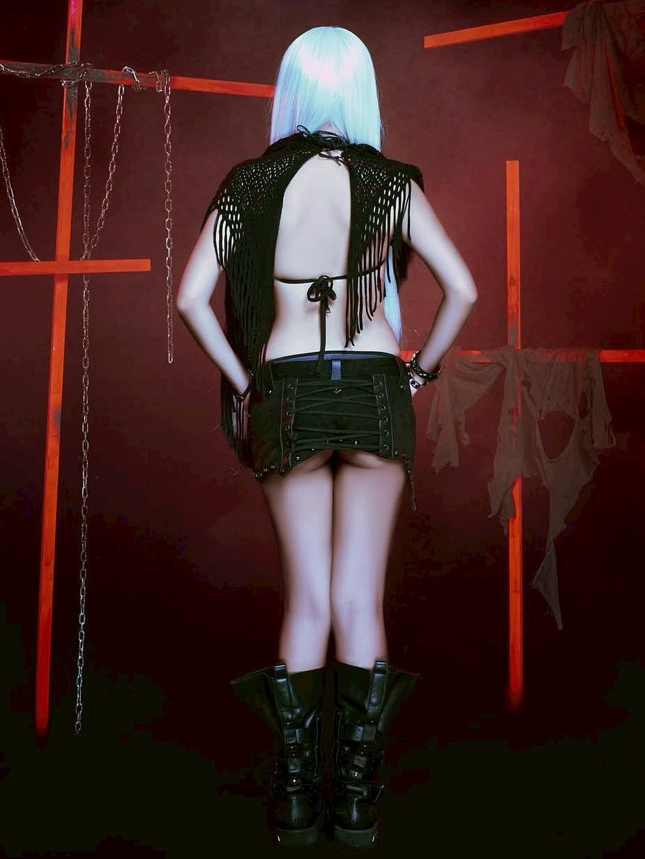 【villeiment】CRUSADE SASH MINI-SKIRT