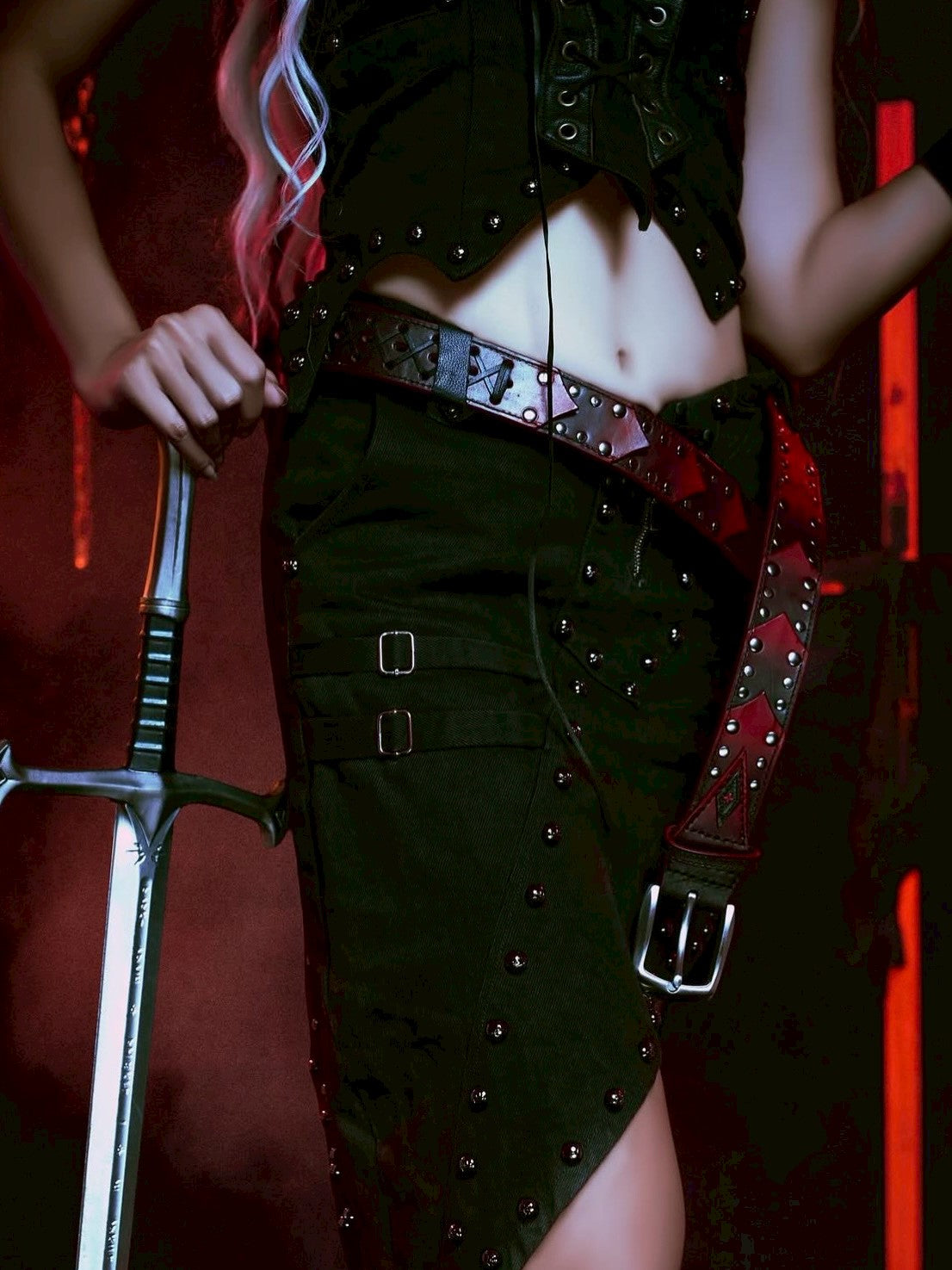 【villeiment】SALVATION HEM SKIRT