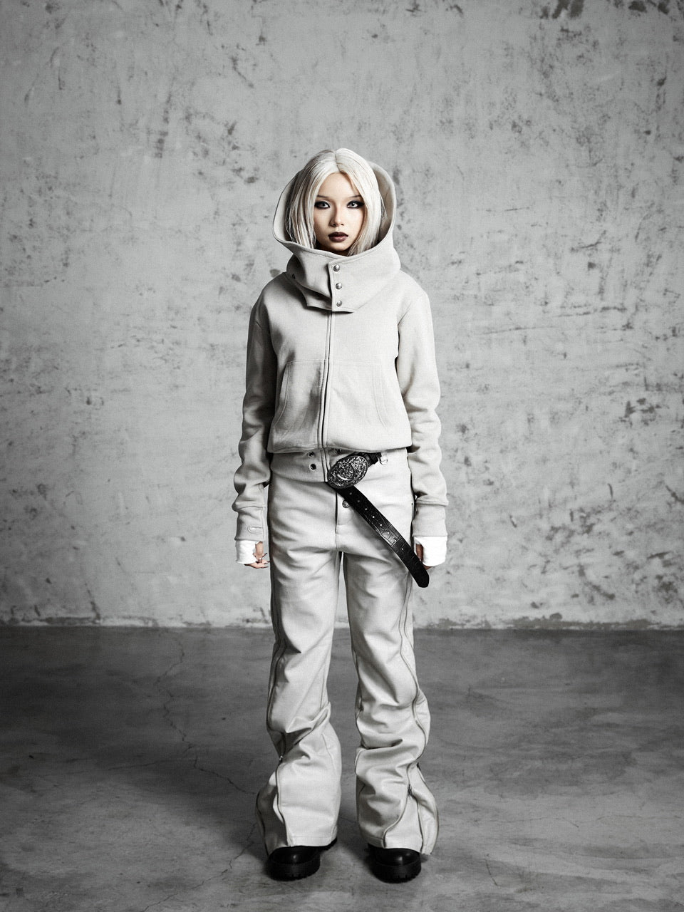 【Rosen Kreuz】MULTI-ZIP GUARD LEATHER PANTS
