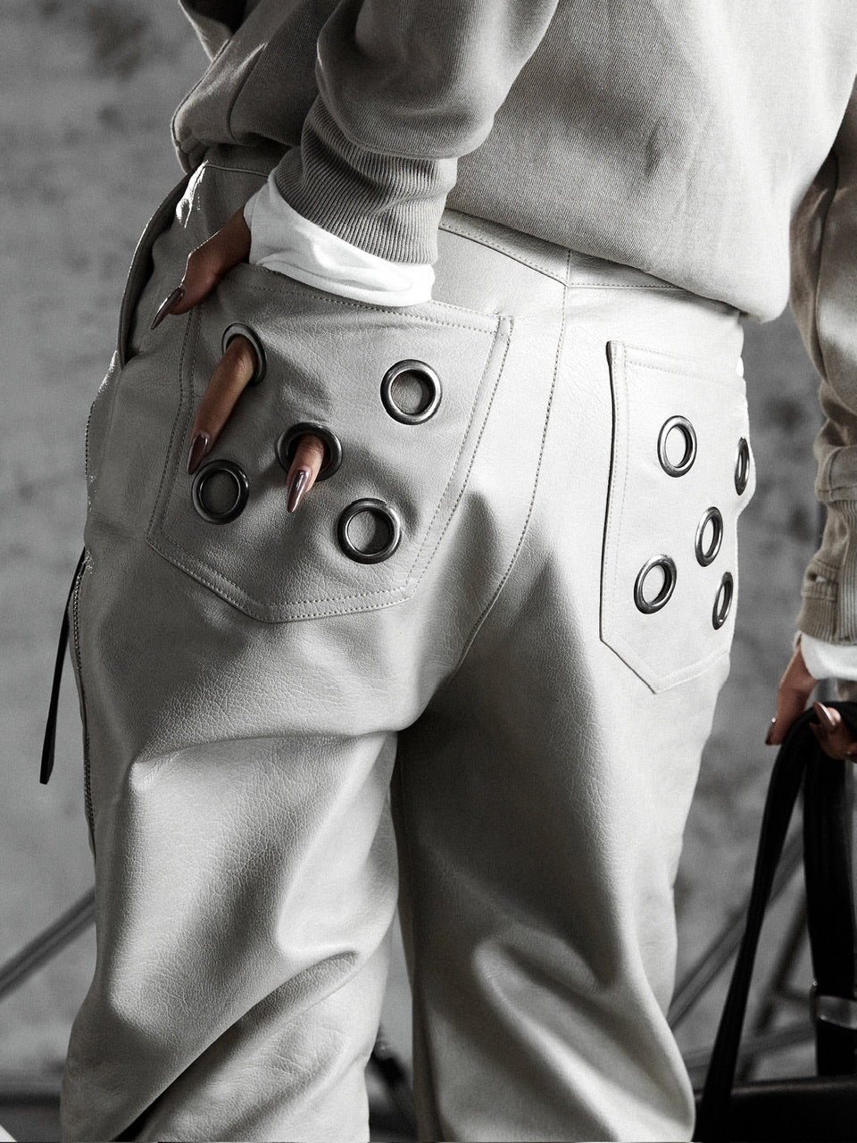 【Rosen Kreuz】MULTI-ZIP GUARD LEATHER PANTS
