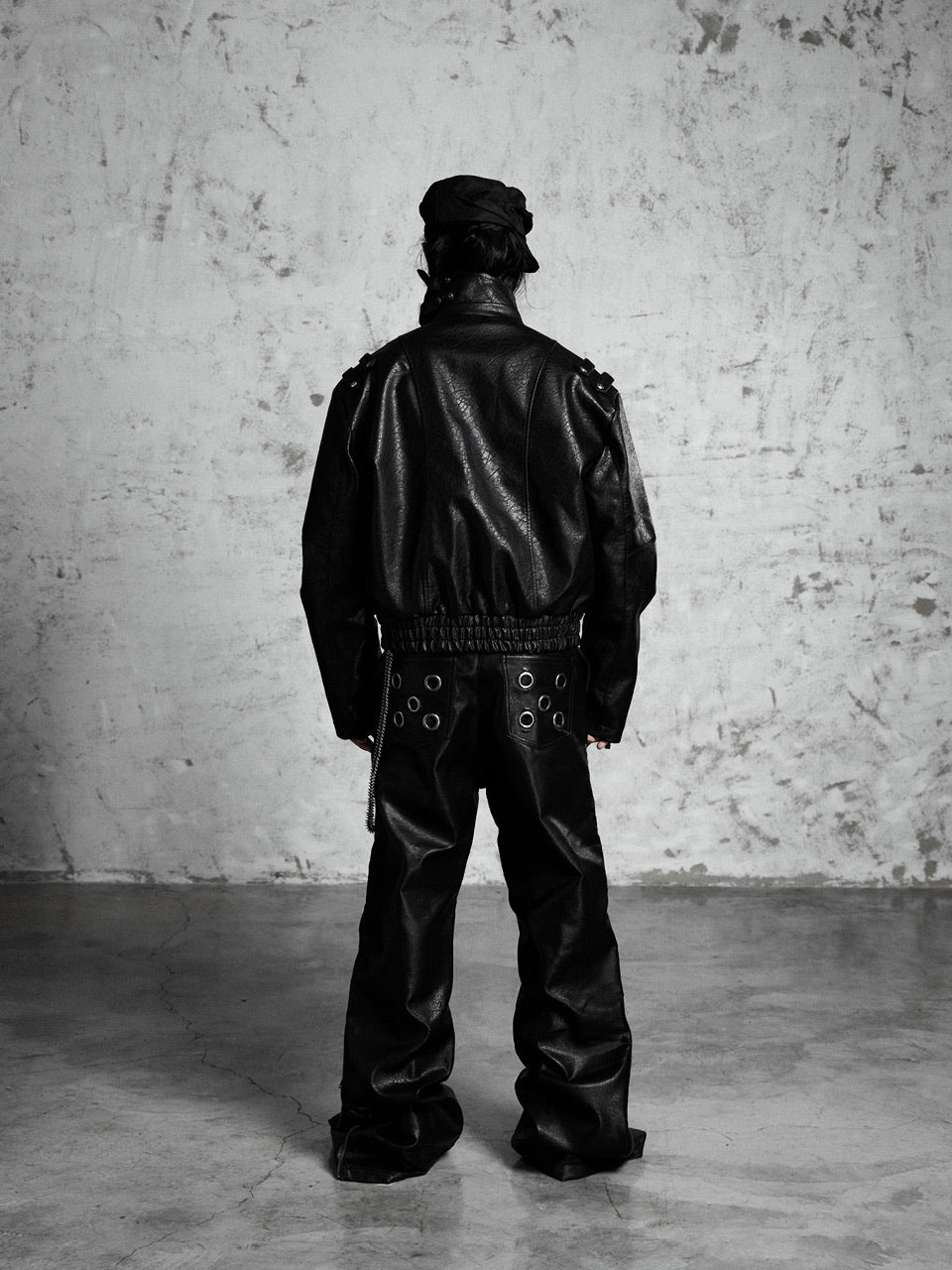 【Rosen Kreuz】MULTI-ZIP GUARD LEATHER PANTS