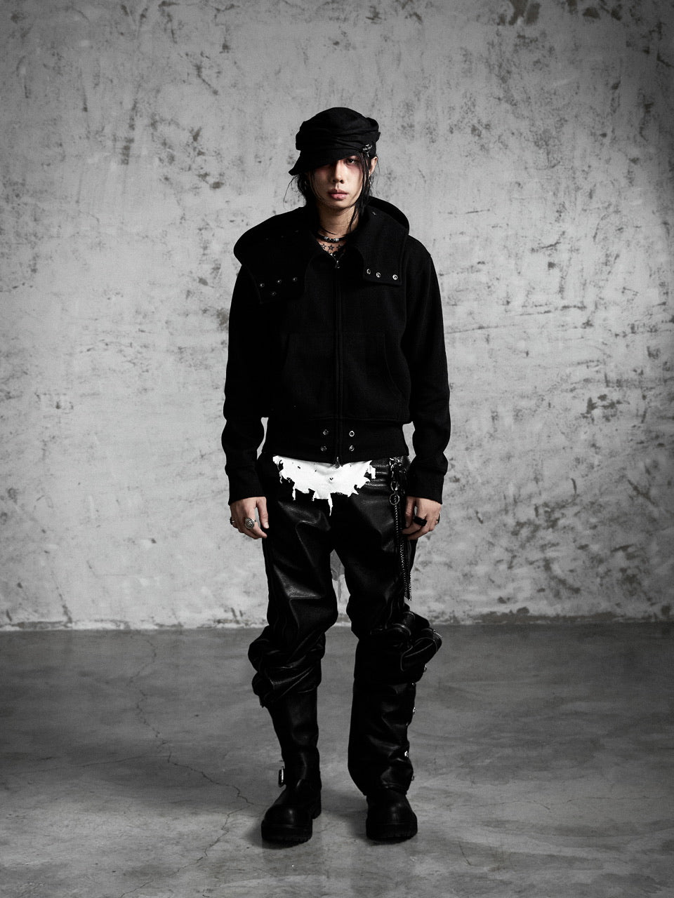 【Rosen Kreuz】GUARD NECK ZIP HOODIE