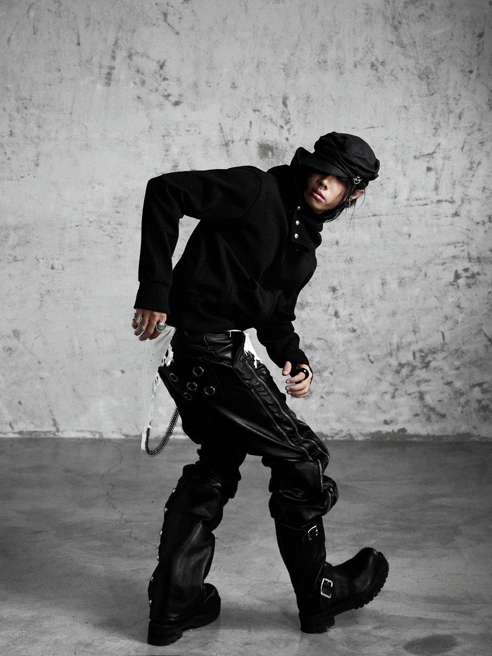 【Rosen Kreuz】GUARD NECK ZIP HOODIE