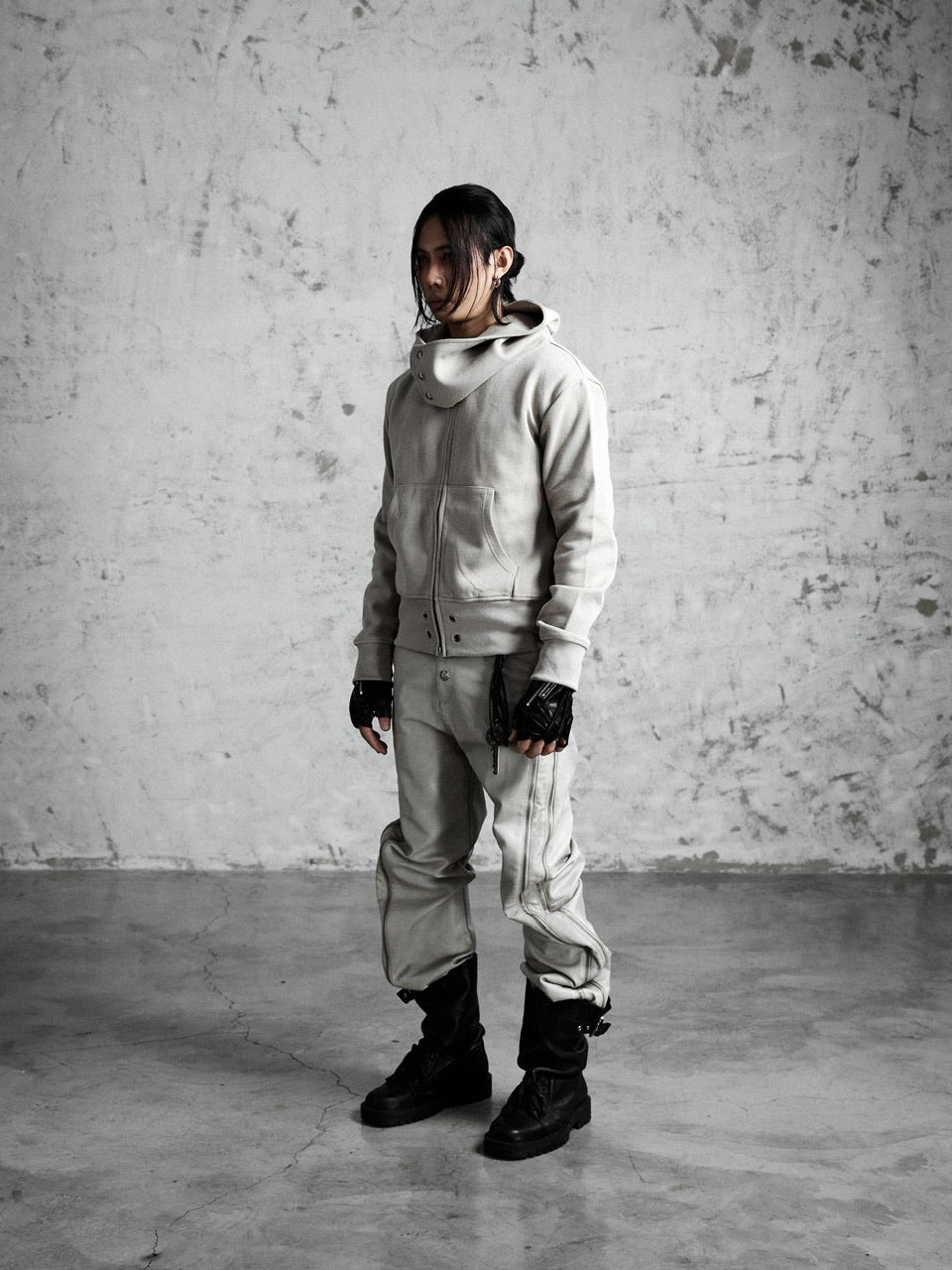 【Rosen Kreuz】GUARD NECK ZIP HOODIE