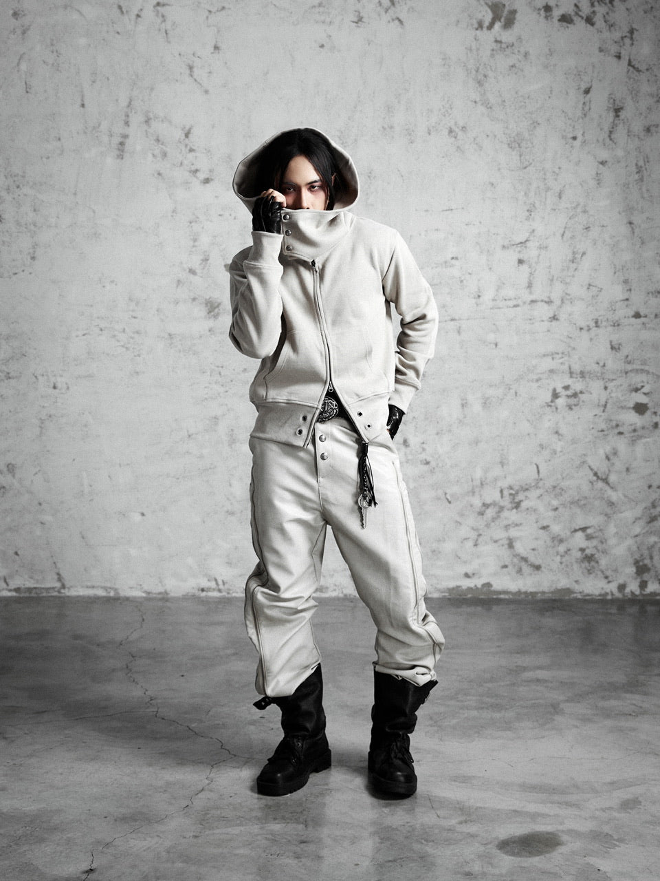 【Rosen Kreuz】GUARD NECK ZIP HOODIE