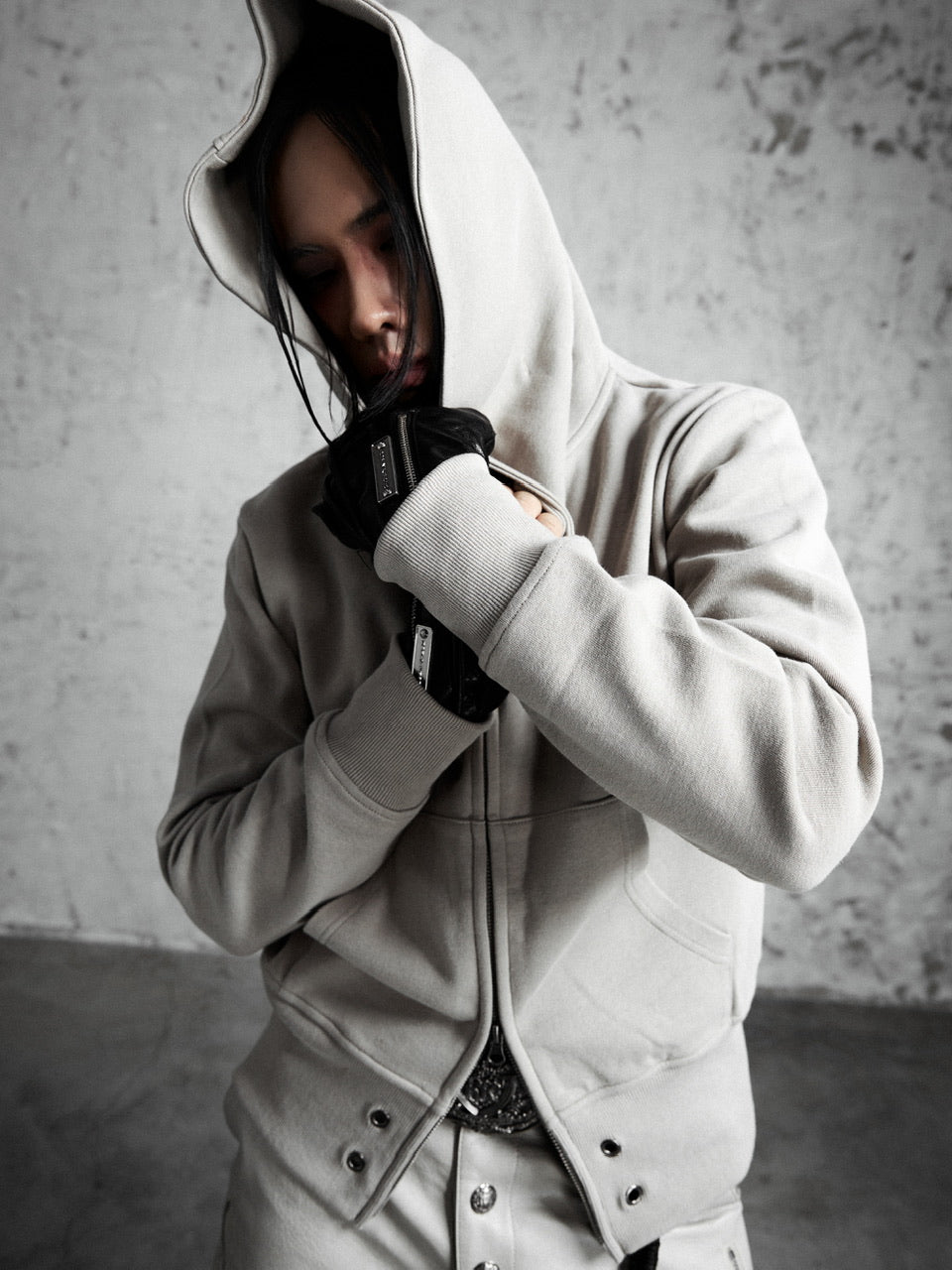 【Rosen Kreuz】GUARD NECK ZIP HOODIE