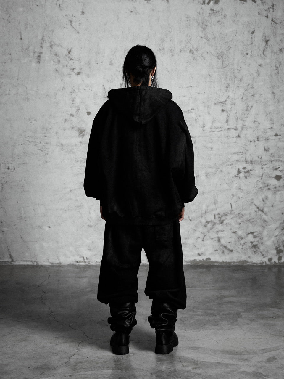 【Rosen Kreuz】COATED SHIELD ZIP UP HOODIE