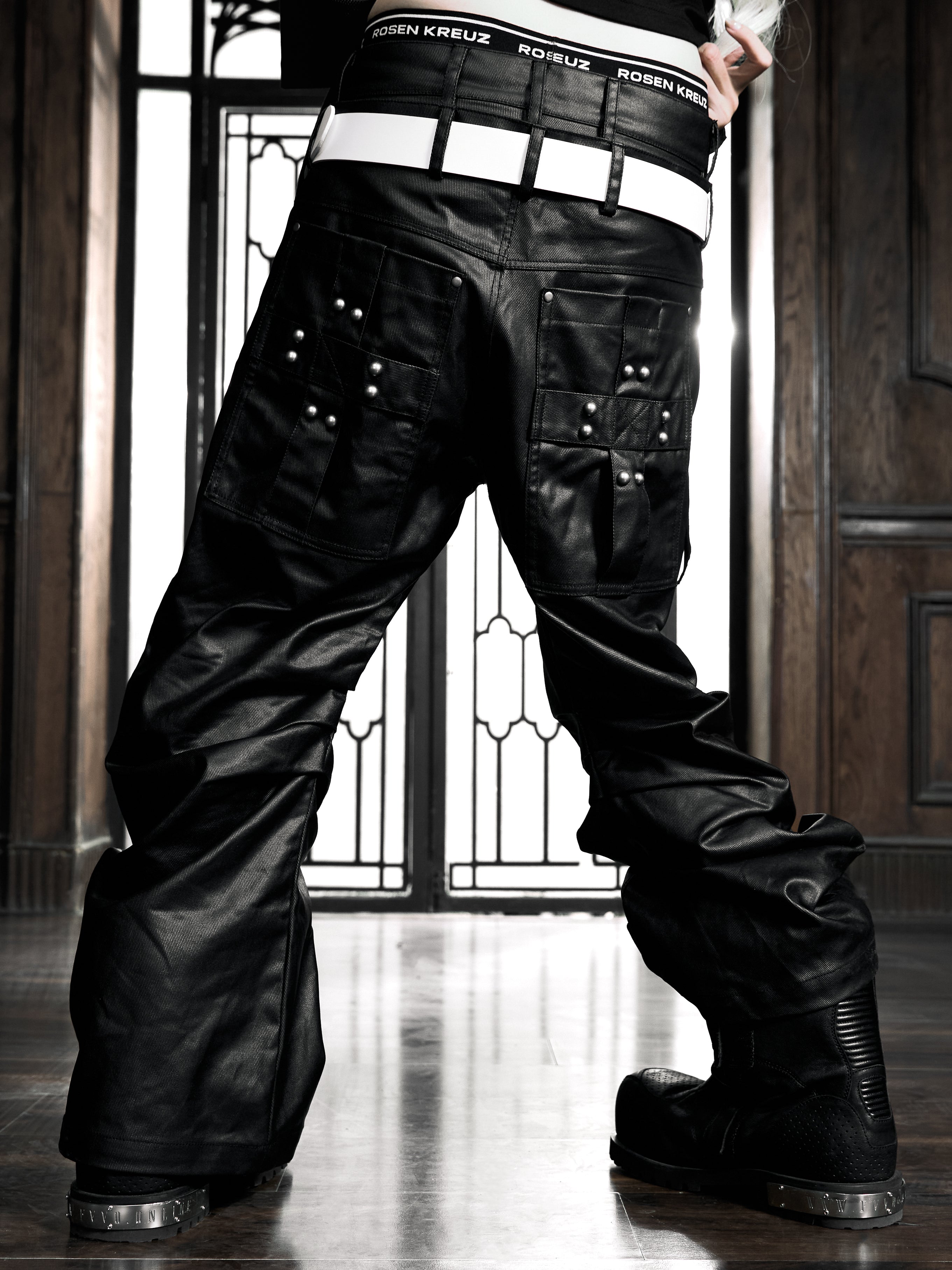 6/5 19:00先行発売【Rosen Kreuz】DECAY HOOK DOUBLE WAIST PANTS