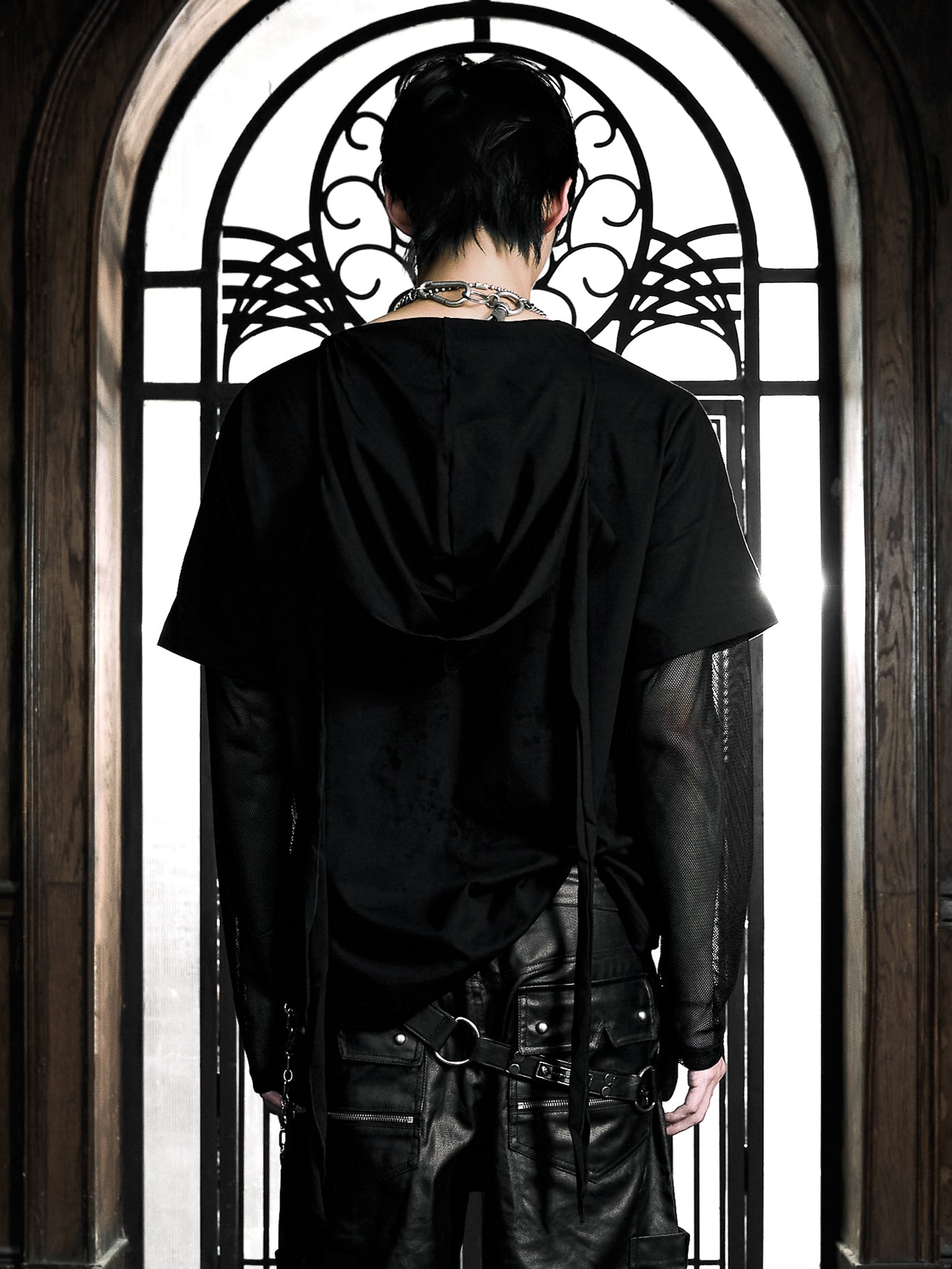 6/5 19:00先行発売【Rosen Kreuz】RUIN LAYERED MESH LONG SLEEVE
