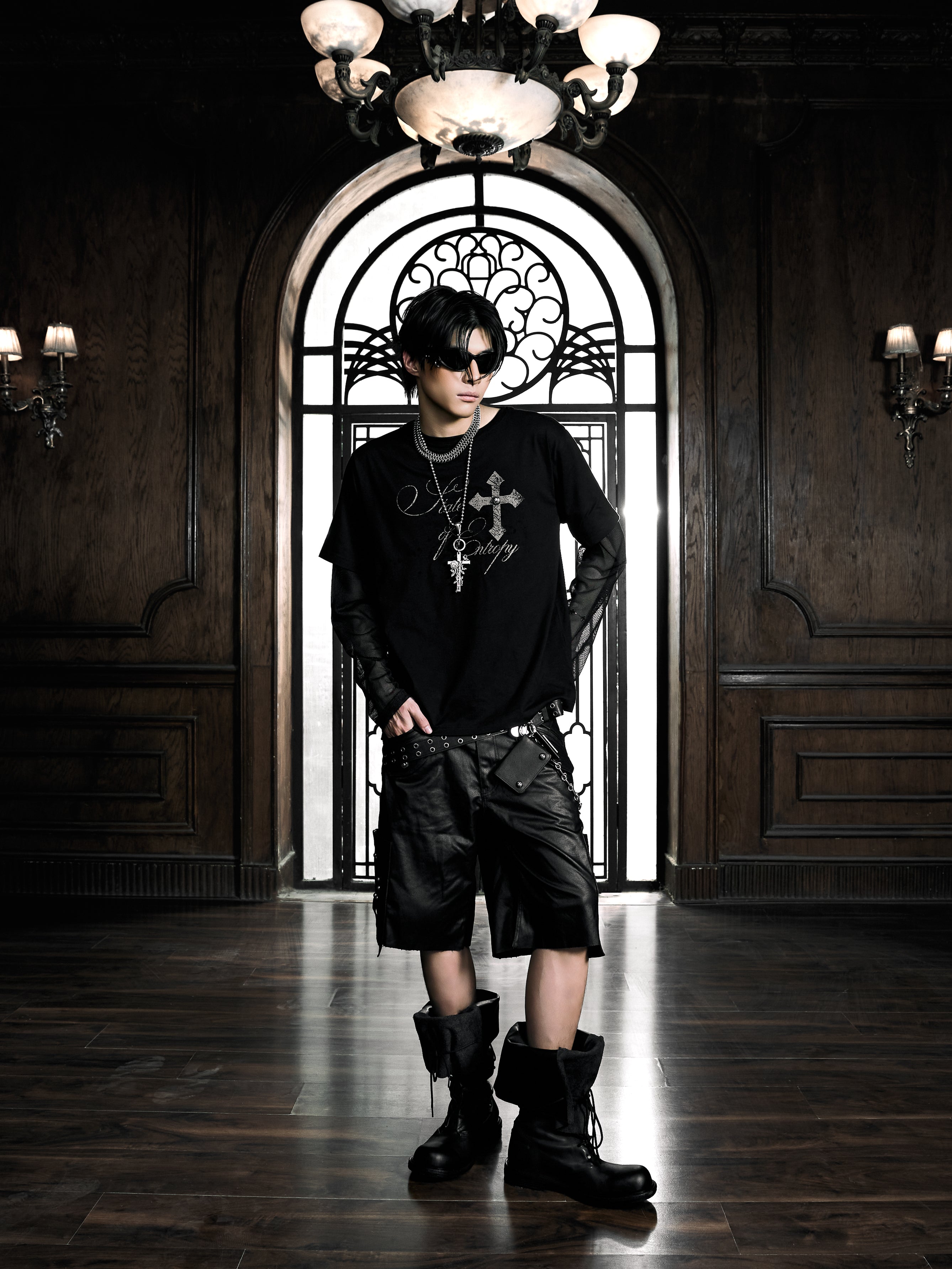 6/5 19:00先行発売【Rosen Kreuz】RUIN UTILITY CARGO SHORTS