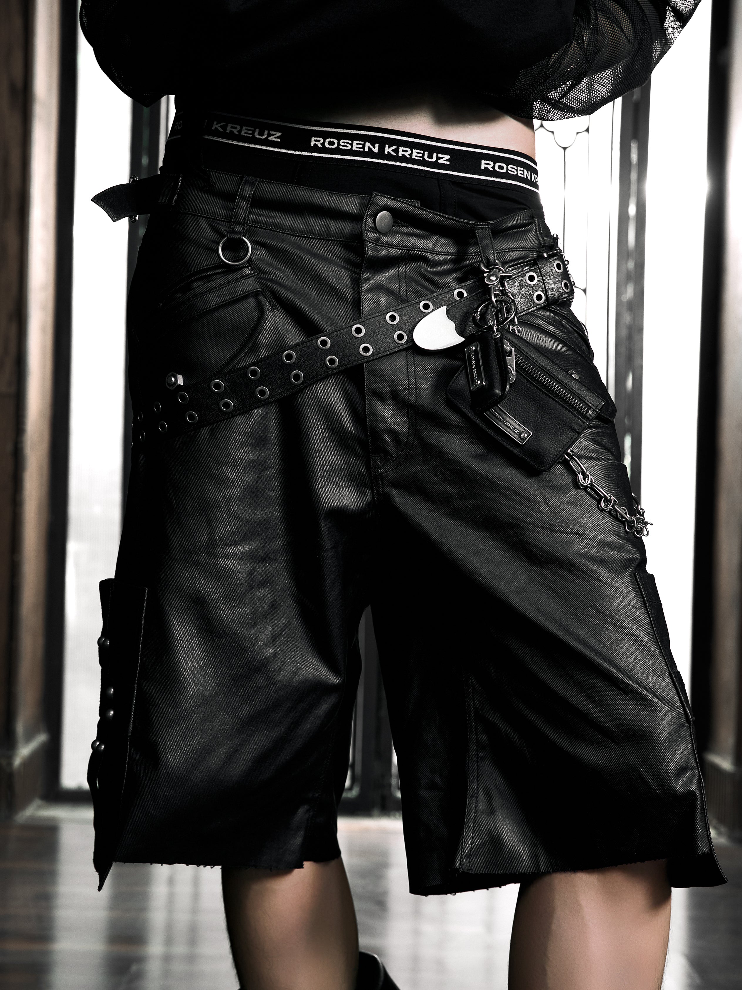 6/5 19:00先行発売【Rosen Kreuz】RUIN UTILITY CARGO SHORTS