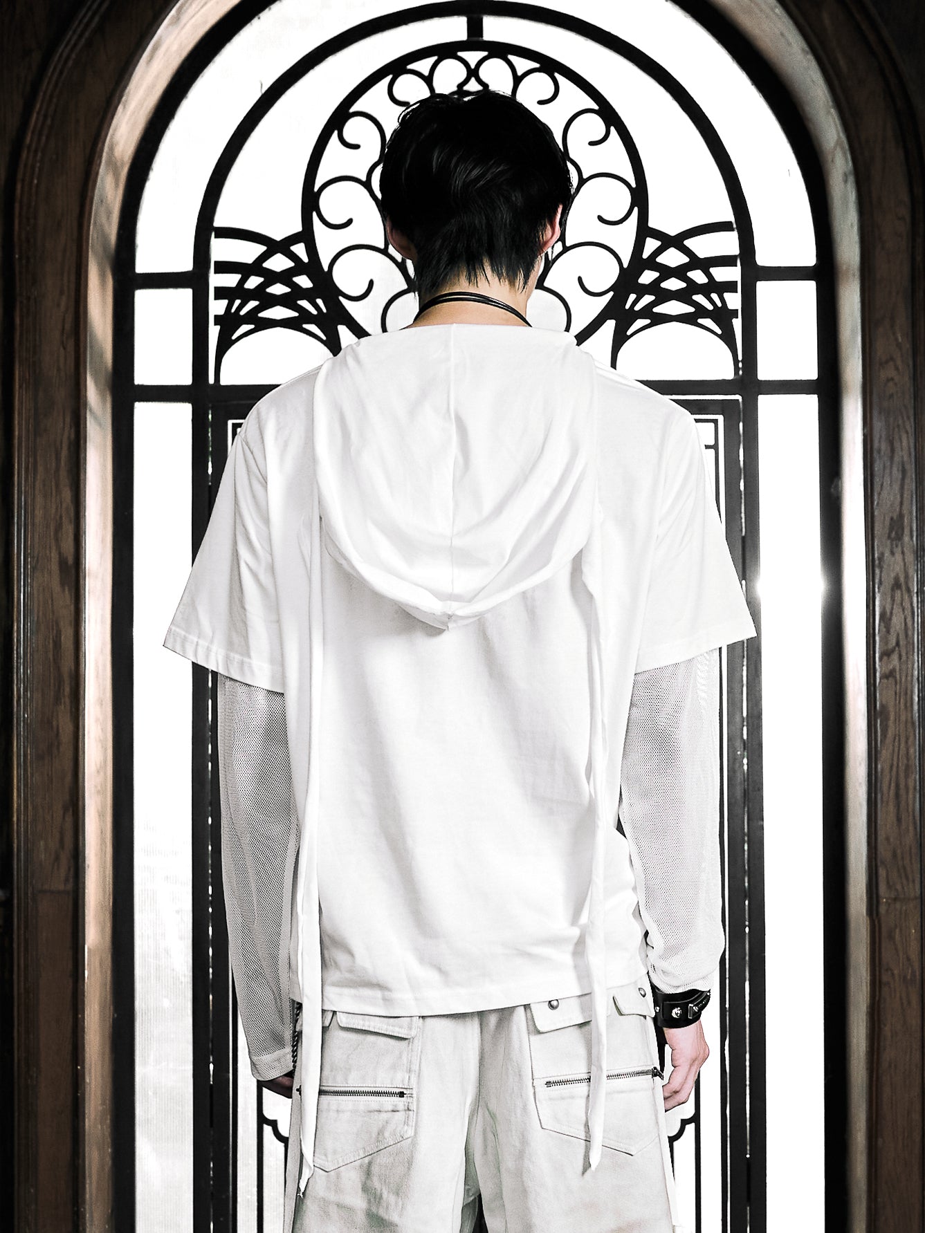 6/5 19:00先行発売【Rosen Kreuz】RUIN LAYERED MESH LONG SLEEVE