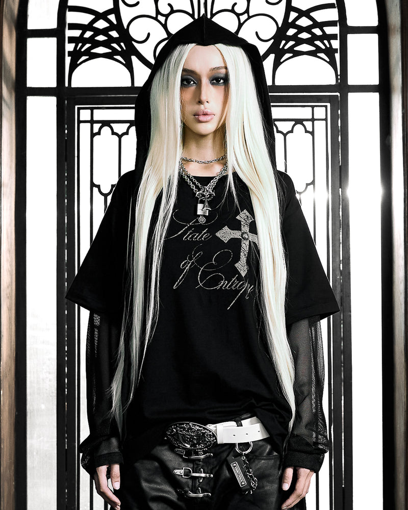 【Rosen Kreuz】RUIN LAYERED MESH LONG SLEEVE