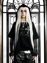 6/5 19:00先行発売【Rosen Kreuz】RUIN LAYERED MESH LONG SLEEVE