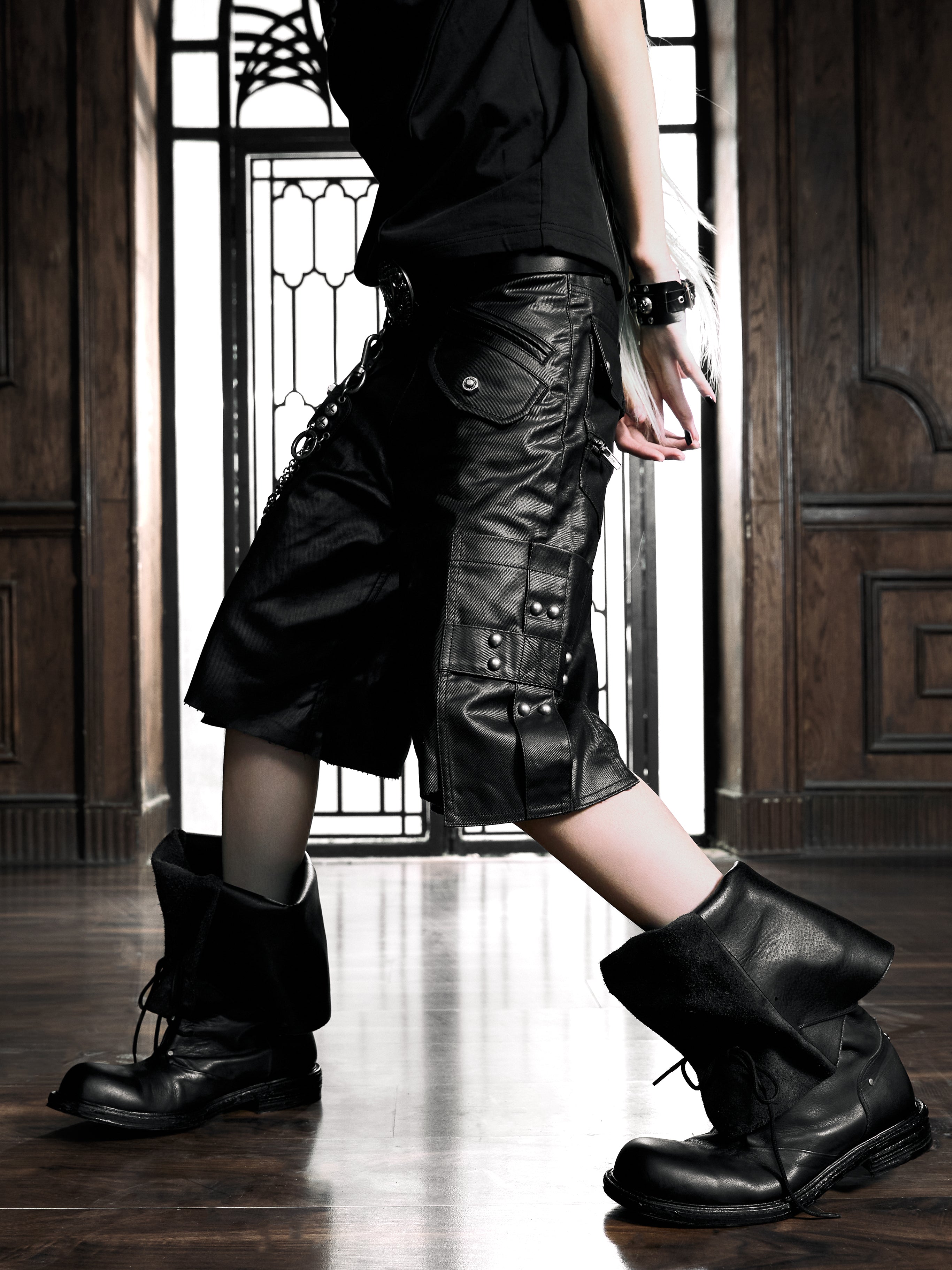 6/5 19:00先行発売【Rosen Kreuz】RUIN UTILITY CARGO SHORTS