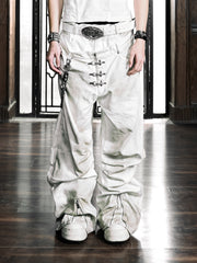 6/5 19:00先行発売【Rosen Kreuz】DECAY HOOK DOUBLE WAIST PANTS