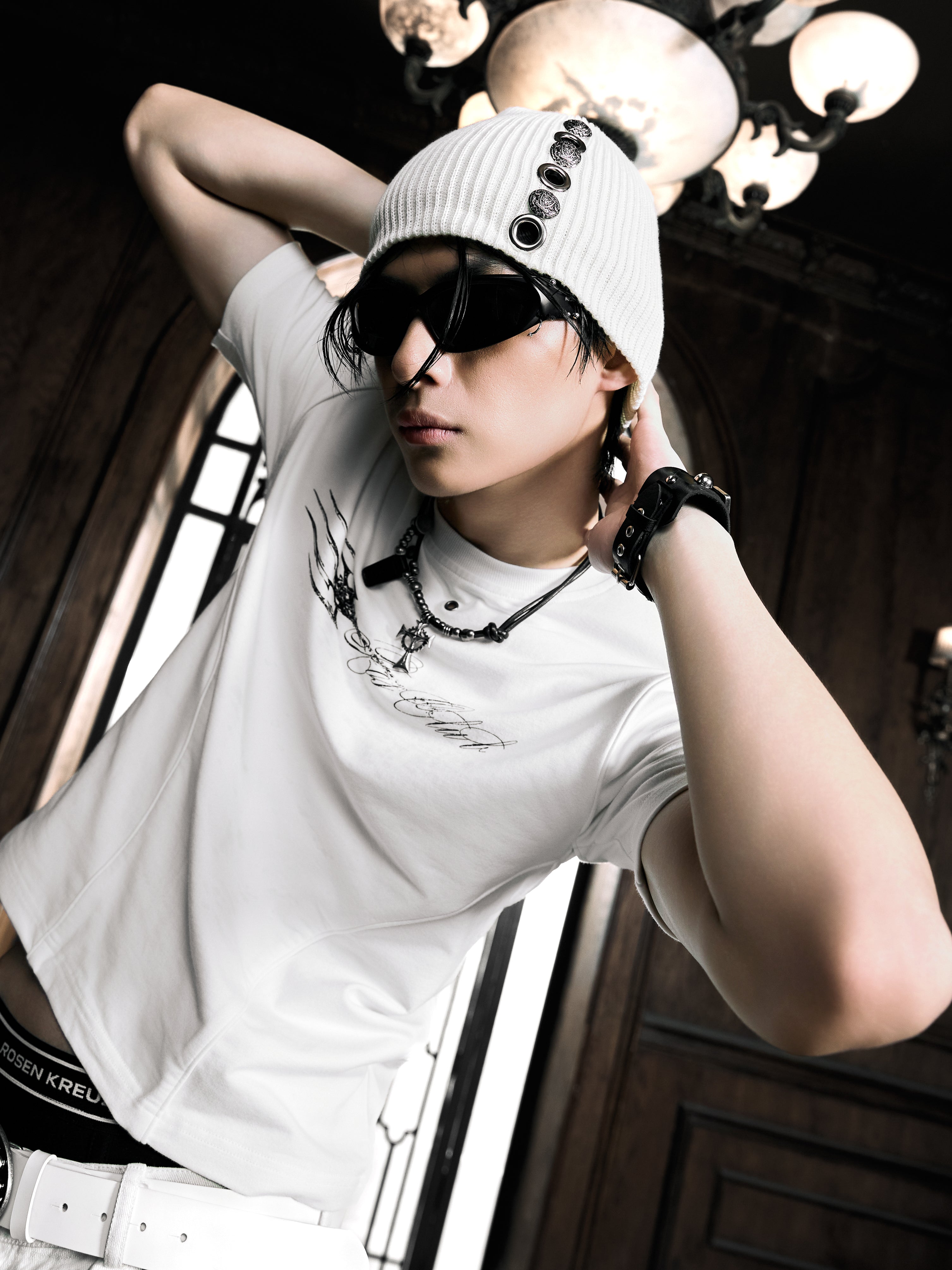 6/5 19:00先行発売【Rosen Kreuz】REGALIA CREST BEANIE