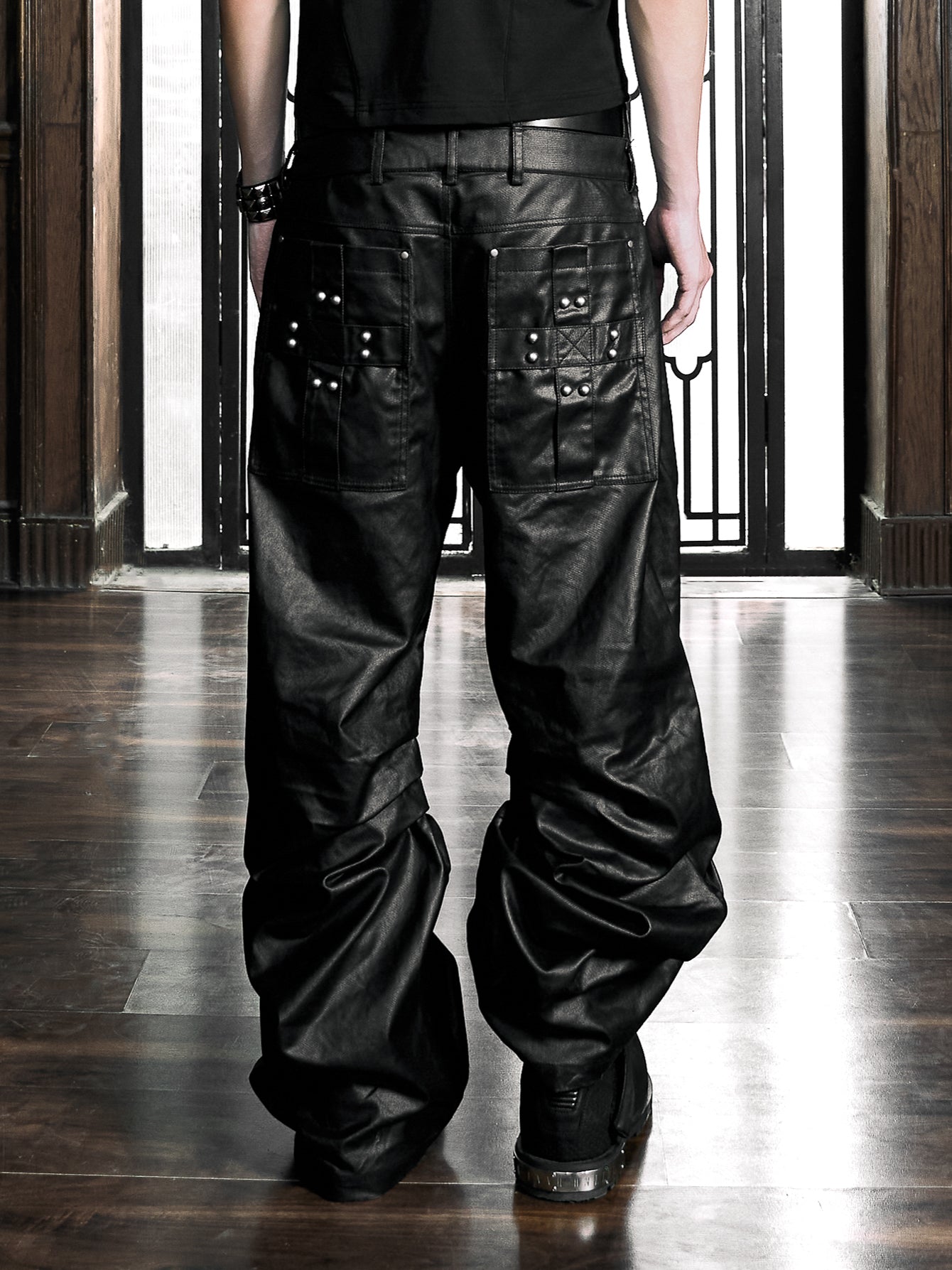 6/5 19:00先行発売【Rosen Kreuz】DECAY HOOK DOUBLE WAIST PANTS