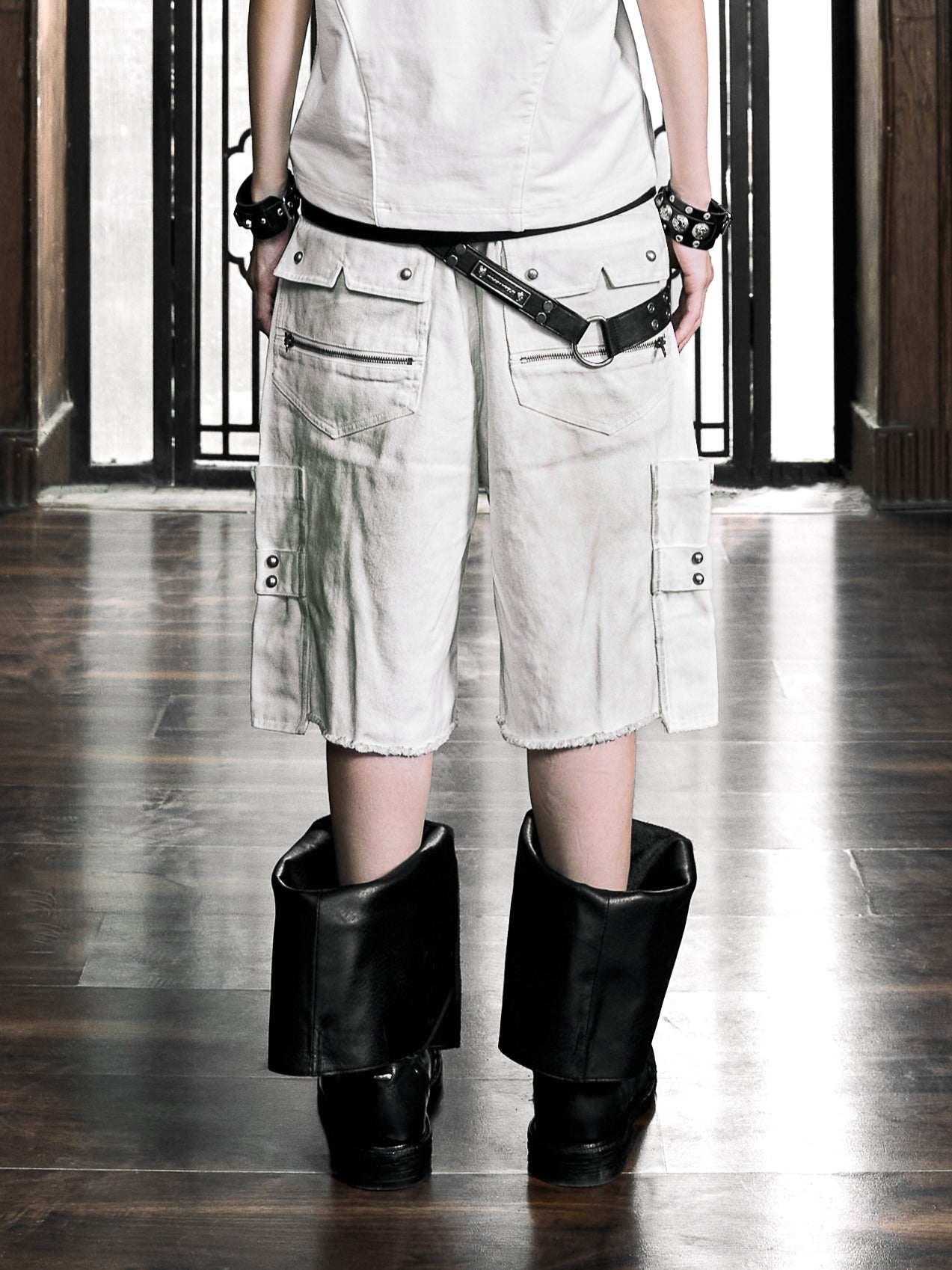 6/5 19:00先行発売【Rosen Kreuz】RUIN UTILITY CARGO SHORTS