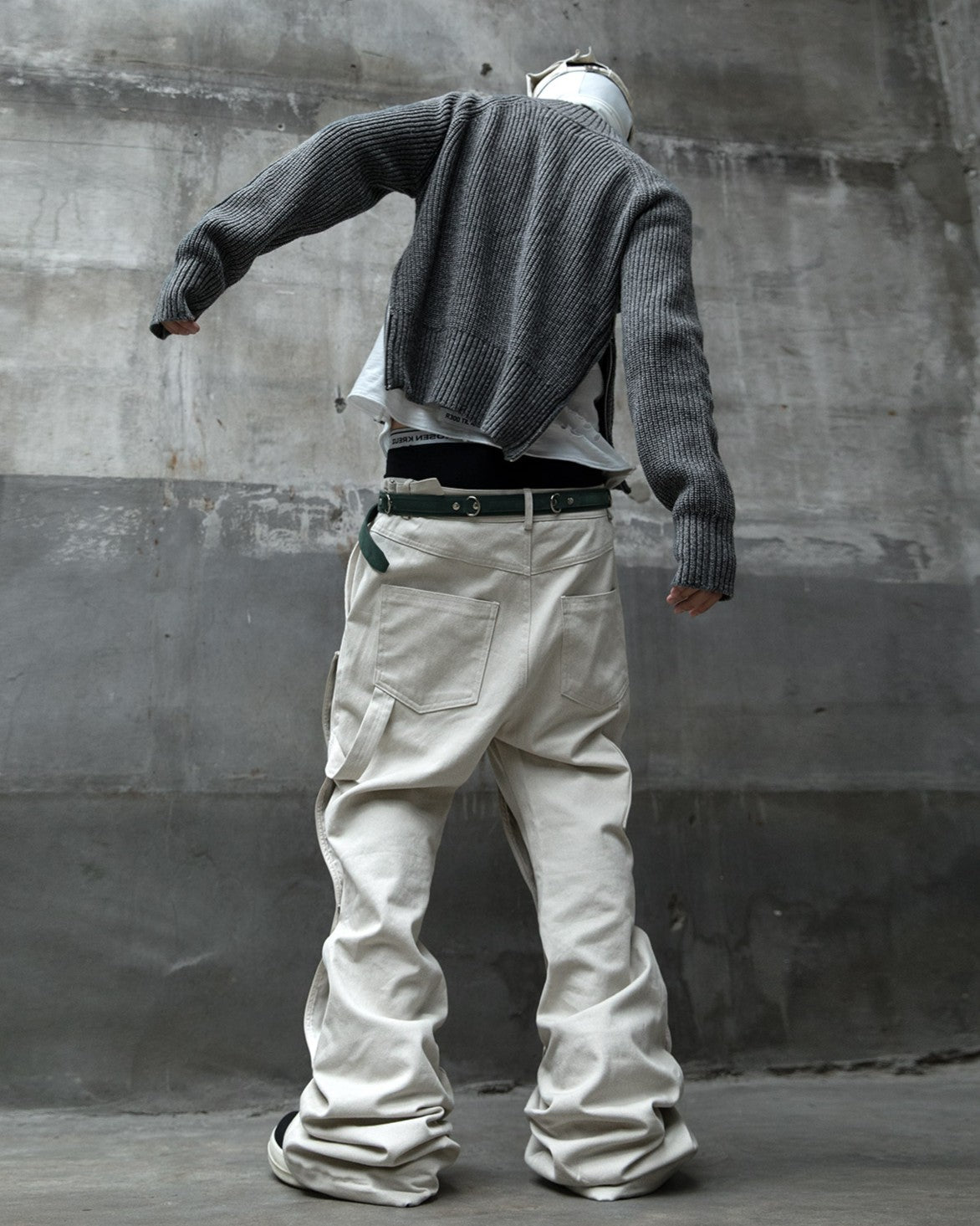 【roaringrad】Double Knee Carpenter Flared Pants