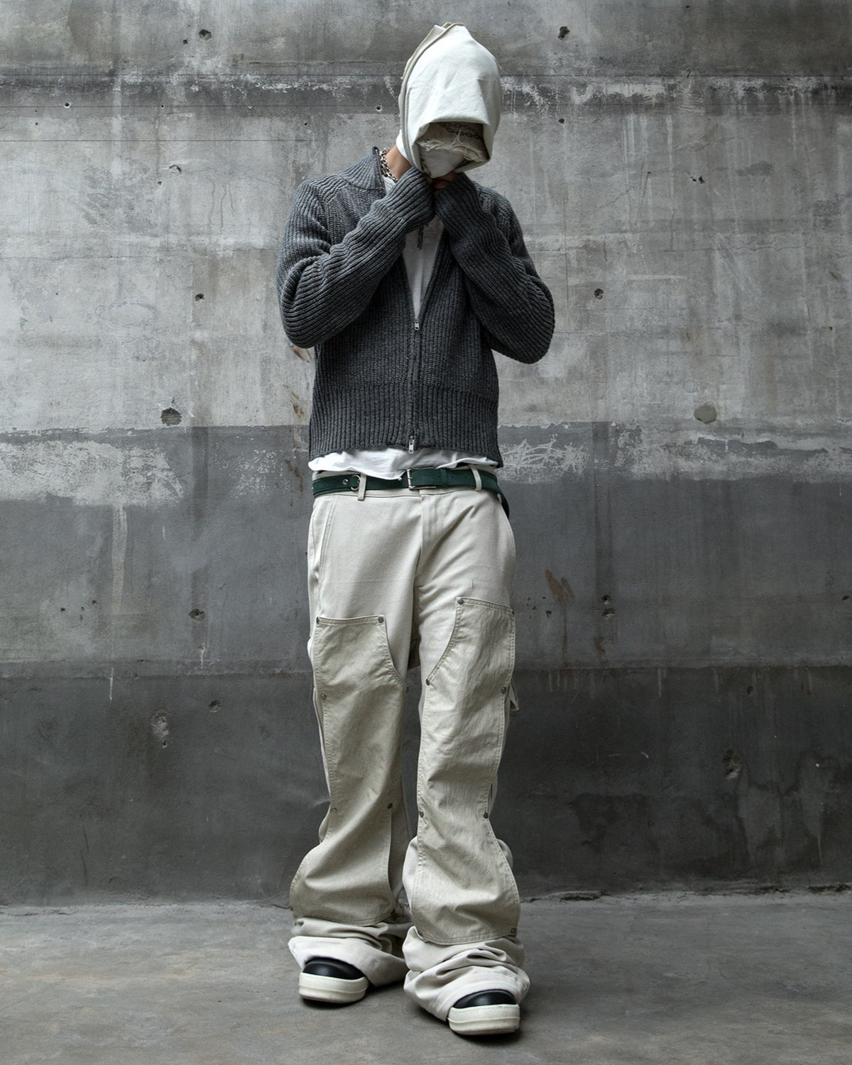 【roaringrad】Double Knee Carpenter Flared Pants