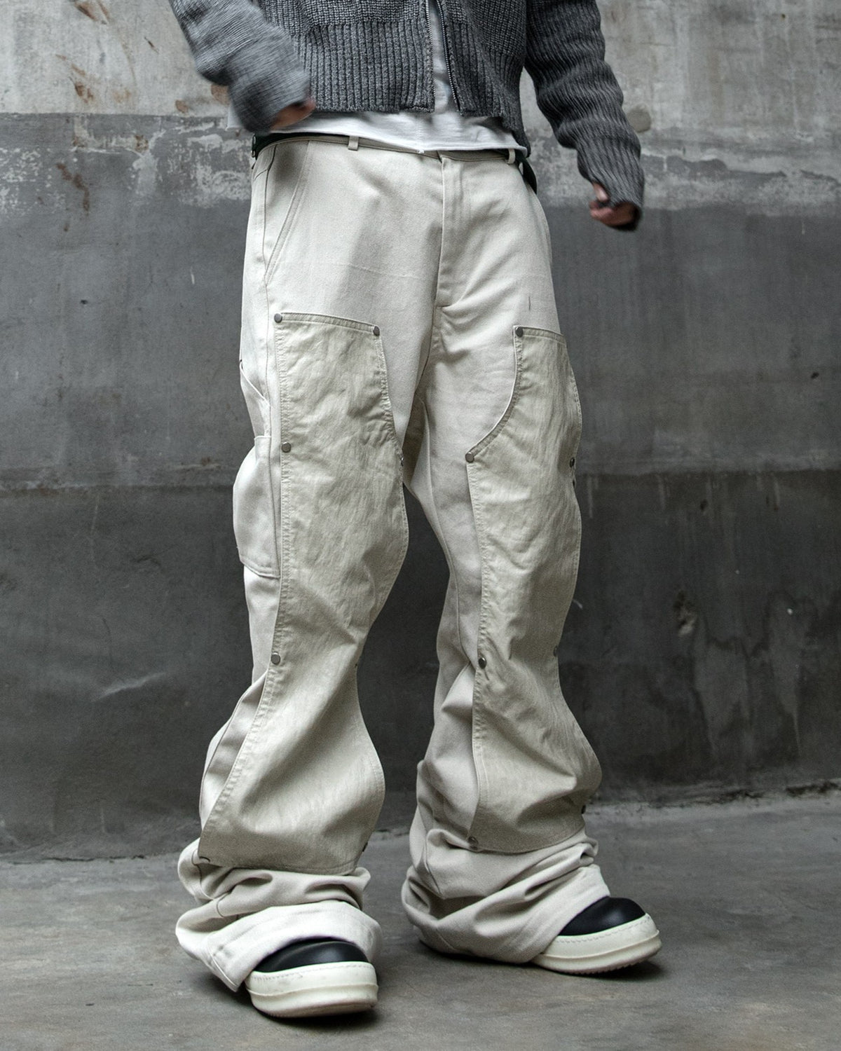 【roaringrad】Double Knee Carpenter Flared Pants