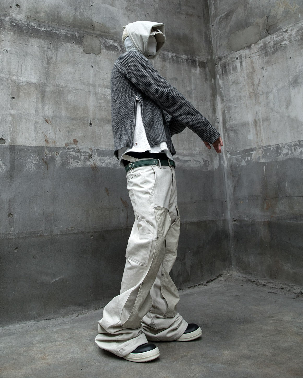 【roaringrad】Double Knee Carpenter Flared Pants