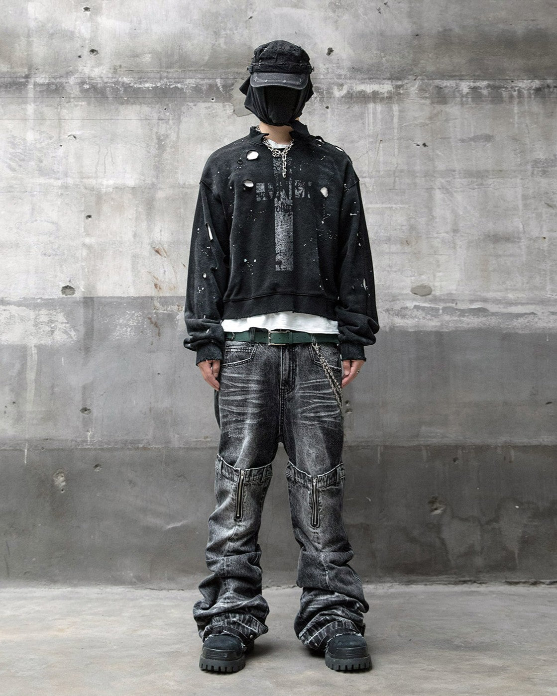 【roaringrad】Triple Ob Flare Denim Pants