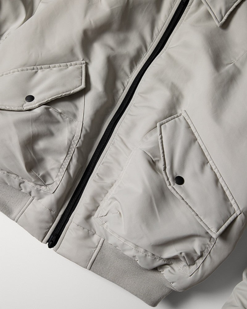 【roaringrad】26 Shirring Crop Bomber