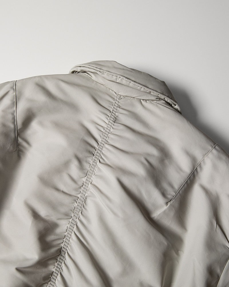 【roaringrad】26 Shirring Crop Bomber