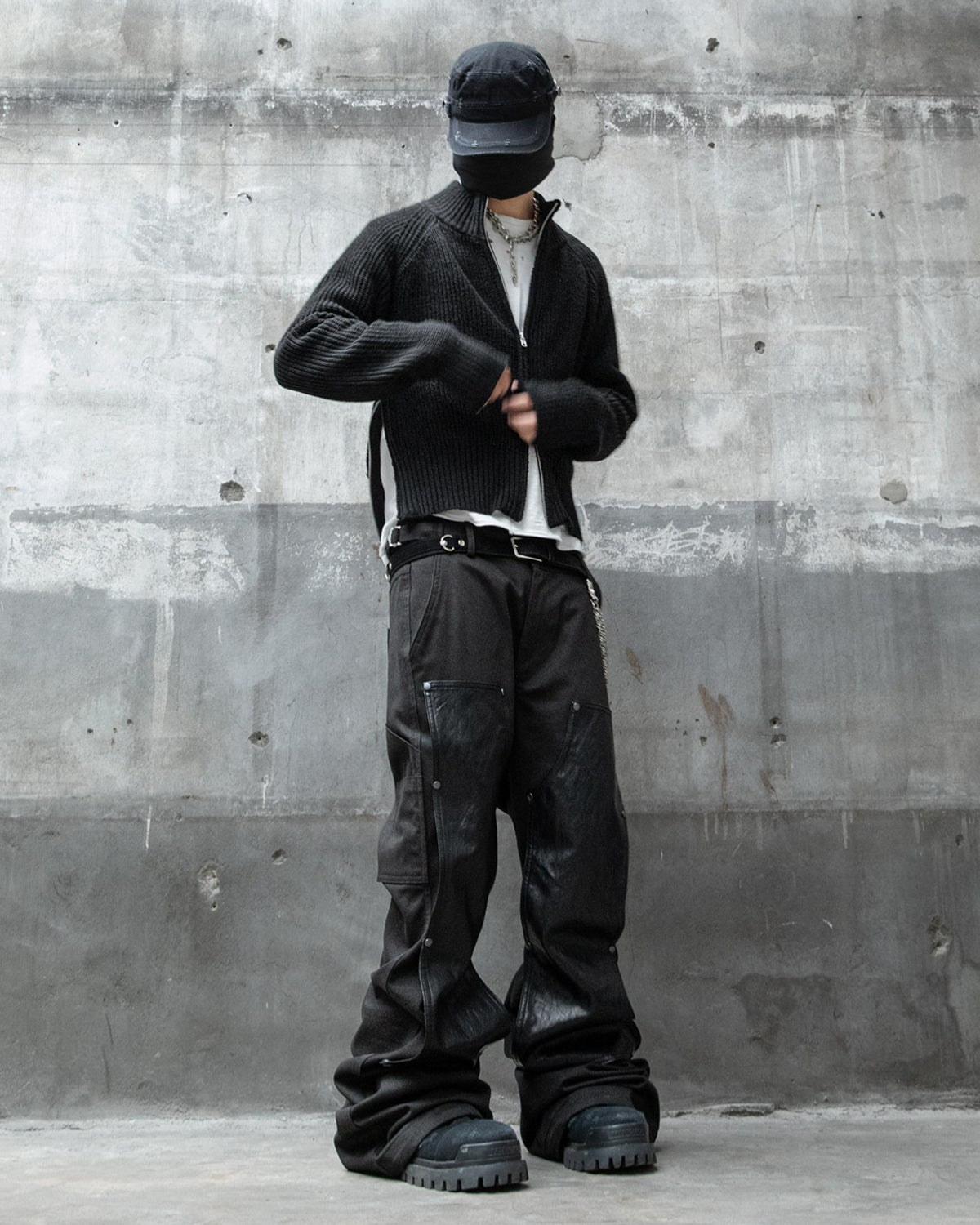 【roaringrad】Double Knee Carpenter Flared Pants