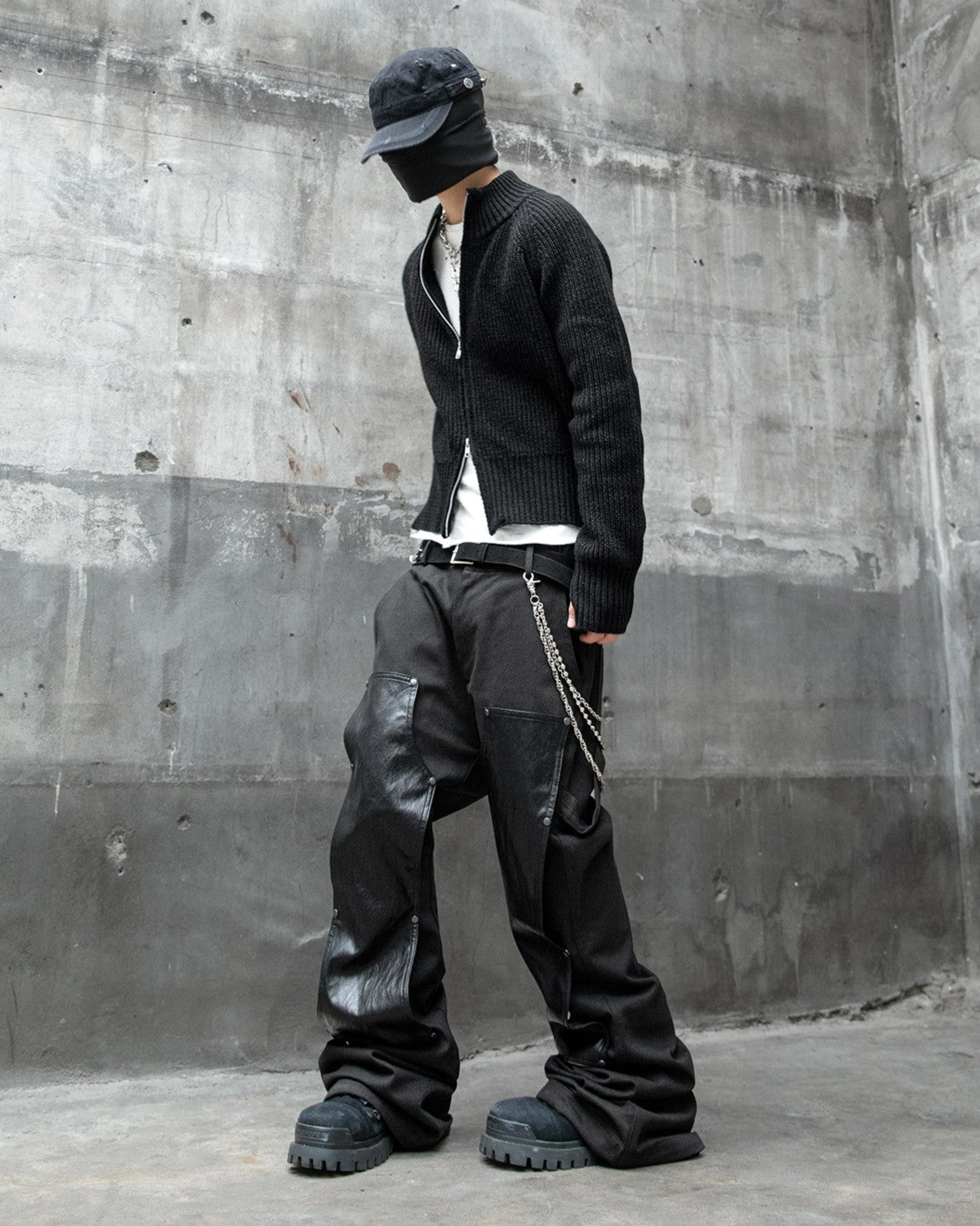 【roaringrad】Double Knee Carpenter Flared Pants
